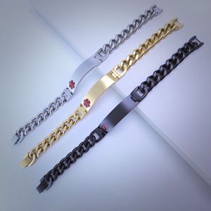 Gelang Pria Model Borgol Baja Anti Karat Lapis Emas, Tahan Air, Anti Kusam, Ukiran Klasik, Cocok untuk Hadiah Ulang Tahun, Laris Manis - Product Image 5