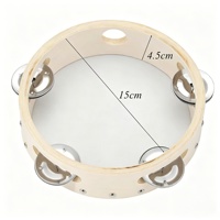 4/6 Inch Bulk Wedding Mini Tambourine Tamburelli Matrimonio Pandereta Hand Drum Percussion Instrument Gift Regalo Invitados Boda