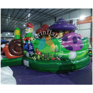 Château gonflable commercial à thème <span class=keywords><strong>escargot</strong></span> gnome forestier en PVC pour location <span class=keywords><strong>de</strong></span> fêtes d'enfants - Product Image 2