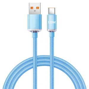<span class=keywords><strong>Cable</strong></span> de Datos Universal de Carga Rápida 6A con Doble Conector Tipo <span class=keywords><strong>C</strong></span>, Transparente, para <span class=keywords><strong>iPhone</strong></span> 17, 16, 15 Pro Max - Product Image 6