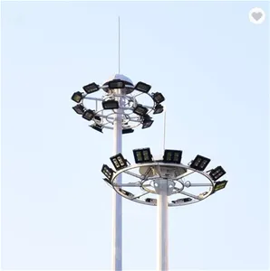 Fiyat galvanizli yüksek direk ışık direği otomatik kaldırma sistemi kentsel ışık