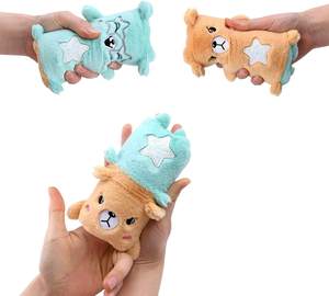Tùy chỉnh Reversible plushie thỏ con chó đồ chơi Jelly <span class=keywords><strong>wiggler</strong></span> cảm giác Fidget cho căng thẳng cứu trợ nước rắn làm bằng vải cotton - Product Image 3
