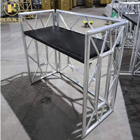 Éclairage LED, pupitre DJ en aluminium, table DJ pliable, équipement DJ portable à vendre