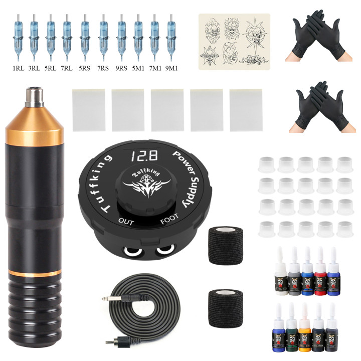 Оптовые поставки татуировки для тела, электрическая роторная ручка, тату-машина, комплекты