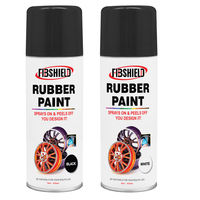 FIBSHIELD 450ML Peinture Caoutchouc Décollable Temporaire pour Jantes, Spray de Protection Personnalisable pour Jantes Automobiles