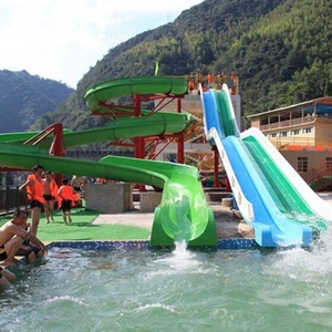 Tobogán de Piscina Espiral de Fibra de Vidrio de Alta Calidad, Diseño Personalizado, Emocionante Tobogán Acuático para Niños y Adultos - Product Image 5