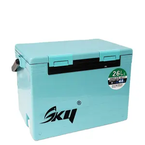 Enfriador de hielo Pp grande para exteriores, caja enfriadora de hielo, 34L