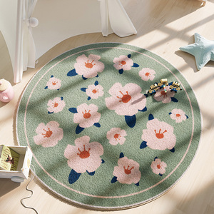 <span class=keywords><strong>Tappeto</strong></span> Circolare in Finta Lana di Alta Qualità Personalizzato per Soggiorno, Tappetino Pieghevole per <span class=keywords><strong>Camera</strong></span> da Letto delle Ragazze - Product Image 4