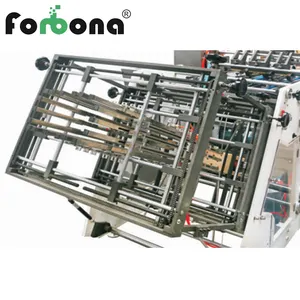 Forbona Paper Lunch Box Machine Automatic Glue Burger And French Fries Boat Box Machine