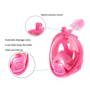 Máscara de Snorkel Completa para Niños XS 4-10 Años Azul PC Silicona Antivaho Equipo de Buceo Equipo de Natación - Product Image 2