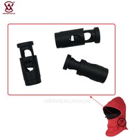 Bloqueur de cordon cylindrique en plastique de haute qualité à trou unique pour vêtements, sacs à dos, tentes et ajustement de cordes
