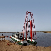 Draga de succión a chorro, barco de bombeo de arena, embarcación de dragado personalizable para proyectos en África, Sudamérica y Norteamérica
