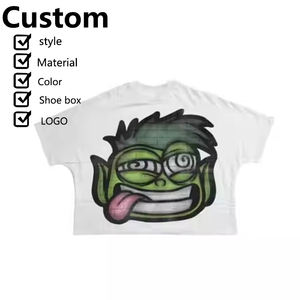 Camisetas estampadas personalizadas de gran tamaño para hombre, camisetas unisex en caja a la venta. - Product Image 6