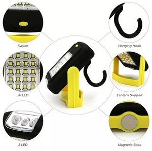 Nam châm sửa chữa đèn pin với móc nhựa xe dẫn ánh sáng khẩn cấp Nhà bắt tay di động làm việc ánh sáng - Product Image 2