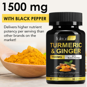 Hatmanlabs Biologische Kurkuma Gember Extract <span class=keywords><strong>Capsules</strong></span> Met Zwarte Peper Poeder Joint Health Supplement Kurkuma <span class=keywords><strong>Capsules</strong></span> - Product Image 5