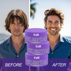 Shampooing sec Pâte de volume Produits de coiffage pour hommes Élimine l'excès d'huile Pâte pour <span class=keywords><strong>cheveux</strong></span> mats Texture de sel de mer Cire pour <span class=keywords><strong>cheveux</strong></span> d'argile - Product Image 1
