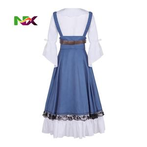 Costume de <span class=keywords><strong>cosplay</strong></span> Cardcaptor <span class=keywords><strong>Sakura</strong></span>, robe décontractée bleue et blanche, costume de scène, costumes de personnages d'anime - Product Image 4
