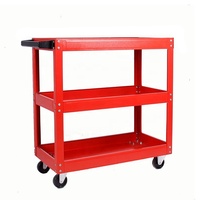 Haute qualité trois couches pièce chariot poudre revêtement finition boîte armoire Garage établi mobile voiture réparation outils chariot
