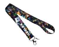 Roblox Anime Cartoon Lanyard Long Cou Sangle pour Téléphone ID Badge Caméra Porte-Carte Manchon Fait Durable Polyester Crochet Accessoire