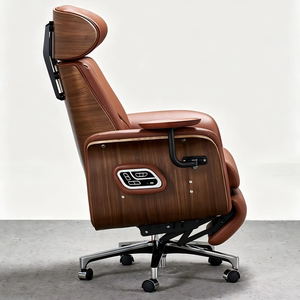 Silla de Oficina Eléctrica de Masaje al por Mayor, 160 °   Silla Ejecutiva Reclinable de Cuero con Función de Ventilación - Product Image 4