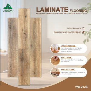 Suelo Laminado AC3 No Tóxico HDF de Alto Brillo, Estilo Moderno, Color Marrón Costero, para Hogar, Oficina, Cocina y Sala de Estar - Product Image 1