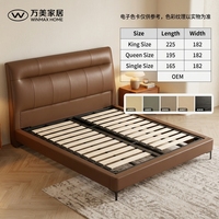 Modernes Komfortables Schwarzes Lederbett mit Stauraum, King/Queen-Size, Montierter Holzrahmen, Schlafzimmer V638, 1 Jahr Garantie