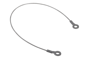 K0367 Tether <b>Cable</b> Form B <b>with</b> Crimp Terminal Stainless Steel 1.4301 Transparent Plastic Cover Aluminium Loss Prevention - Product Image 6