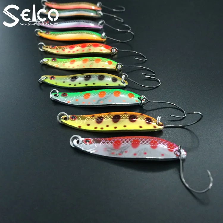 Selco 도매 사용자 정의 황동 바다 낚시 단일 블레이드 베이스 스피너 미끼 판매