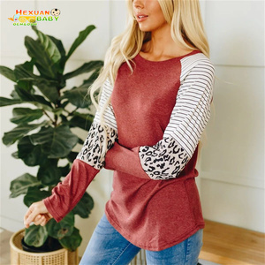 <span class=keywords><strong>T</strong></span>-<span class=keywords><strong>shirt</strong></span> décontracté à rayures pour femmes, vêtement confortable et doux <span class=keywords><strong>de</strong></span> haute qualité, pour allaiter son bébé, vente en gros, - Product Image 2