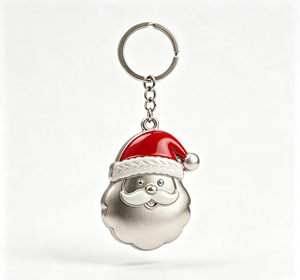 Porte-clés personnalisé en émail souple moulé sous pression, Père Noël, ouvre-bouteille en alliage de zinc, cadeau de Noël - Product Image 1