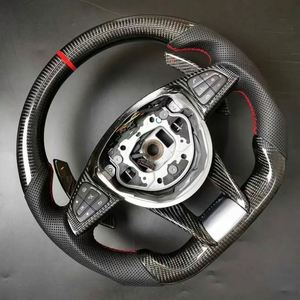 Volant 100% carbone véritable + cuir pour Mercedes-Benz GLC GLE450 C63 C450 E63 W204 W205 W213 <span class=keywords><strong>A250</strong></span> AMG <span class=keywords><strong>Sport</strong></span> - Product Image 3