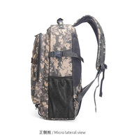 Sac à dos tactique de sport de plein air 45L 800D Molle, imperméable, en polyester, camouflage 3P, fermeture éclair, tendance, pour le camping