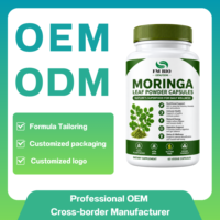 Capsules de Moringa Oleifera de haute pureté, soutien énergétique quotidien, complément alimentaire végétal super-alimentaire, service de marque privée