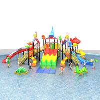 Parc aquatique commercial et résidentiel en acier et plastique pour piscines, jeux aquatiques et équipements de terrain de jeux extérieur