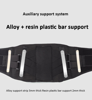 Ceinture de soutien lombaire ergonomique inclinable magnétique pour la santé de la taille avec plaque en aluminium néoprène respirant