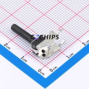 GT-TC102B-H185-L1 Tactile Switch Through hole,6.1x6.1mm Switch Single Pole Single Throw Round Button 2.5N Right Angle Insert - Product Image 2