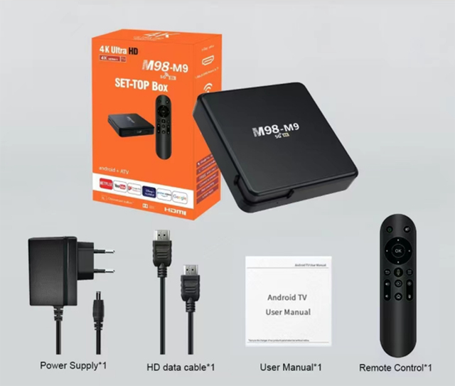 Factory Supply Allwinner H313 TV Box M98-M9 Set-top Box 2.4G/5G BT5.0 4K/8K Resolution Quad Core 2GB RAM Android 10 Media Player