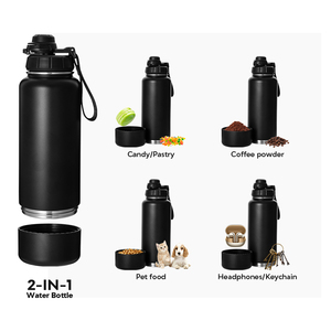 Botella de vacío aislada de acero inoxidable estilo deportivo de boca ancha Everich con logotipo personalizado - Product Image 6