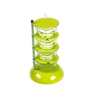 Scatola di condimento rotante scatola di condimento tridimensionale cucina cremagliera di condimento combinazione padella di sale casa - Product Image 1