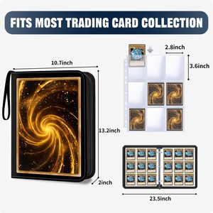 El mejor mini álbum <span class=keywords><strong>de</strong></span> coleccionistas <span class=keywords><strong>de</strong></span> Cartas Coleccionables Pokemoned <span class=keywords><strong>de</strong></span> 9 bolsillos para tarjetas Yugioh con cubierta <span class=keywords><strong>de</strong></span> PU duradera - Product Image 3