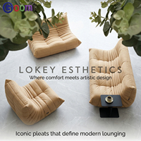 Canapé Caterpillar style Togo en gros, fauteuil de relaxation individuel en lin compressé sous vide pour petit appartement