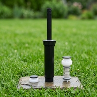 Arroseur souterrain escamotable long avec clapet anti-retour, raccord femelle 6 pouces 1/2, tête d'arrosage souterraine