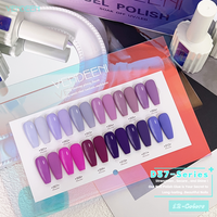 Vendeeni OEM/ODM Marque Privée Conception Gratuite Vernis à Ongles Gel UV pour Salon 12 Couleurs Collection Bio