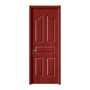 WPC Puertas interiores de madera Fábrica de puertas chinas Tablero impermeable + Película de PVC La elegancia antitermitas cumple con la durabilidad - Product Image 4