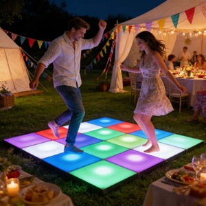 Luz LED de Matriz para Pista de Baile, Activa, Sensible a la Presión, Interactiva, Color Blanco Cálido, IP65, DMX512, 16 Colores, Regulable, para Jardín - Product Image 6