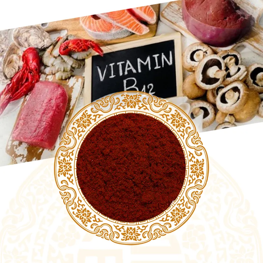 Suplementos en polvo de vitamina B1 B6 B12 pura de calidad alimentaria Materia prima Vitamina B12