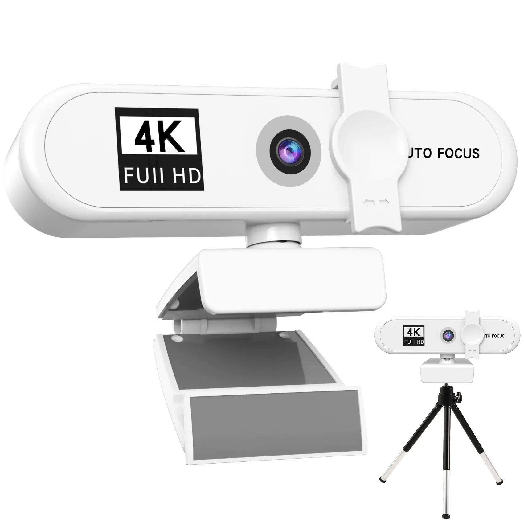 Vstar Autofocus 4K Webcam Video Chat PC, Kamera Web USB Panggilan Video Online Internal dengan Mikrofon Bawaan