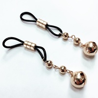 Anneau de téton réglable en forme de cœur mignon en zircon pour enfants Gaby, en acier inoxydable, bijoux de corps de mariage plaqué or