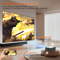Proyector WiFi HD 1080P 4K de Fábrica P7 con 800 Lúmenes, Altavoces Integrados, Smart TV Android para Educación