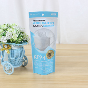 Keluaran baru tas masker wajah Logo kustom Masker Mata Sachet bedah medis sekali pakai KN95 PM2.5 masker plastik tas ritsleting - Product Image 2